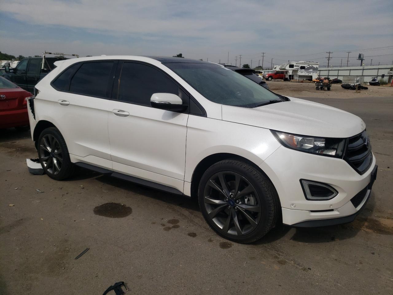 2017 Ford Edge VIN 2FMPK4AP8HBC02814 Copart auction photo, rear end / undercarriage damage thumbnail 4