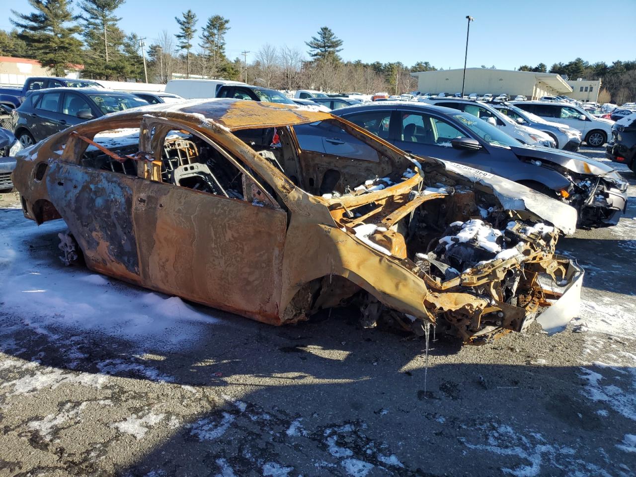 2018 Chevrolet Malibu VIN 1G1ZB5ST7JF281890 Copart auction photo, burn damage thumbnail 4