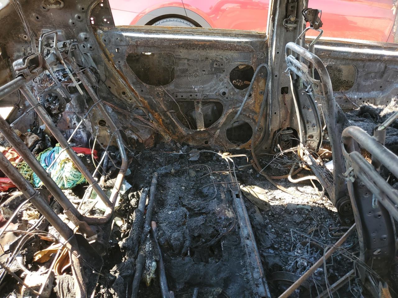2014 KIA Rio VIN KNADM5A35E6934300 Copart auction photo, burn - engine / burn - interior damage thumbnail 10