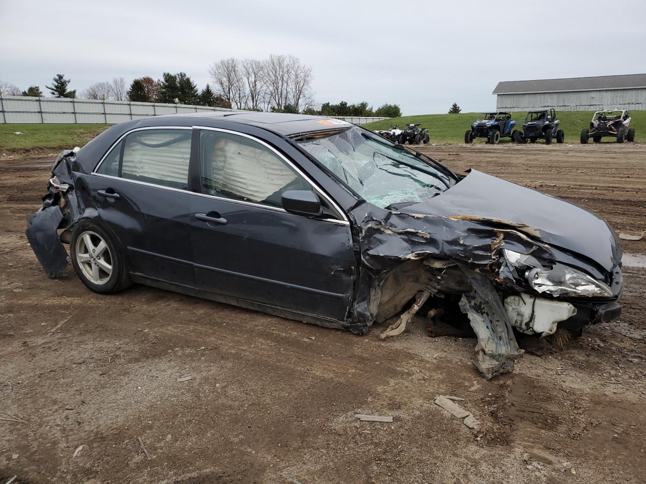 2004 Honda Accord VIN 1HGCM56864A079154 Copart auction photo, all over damage thumbnail 4