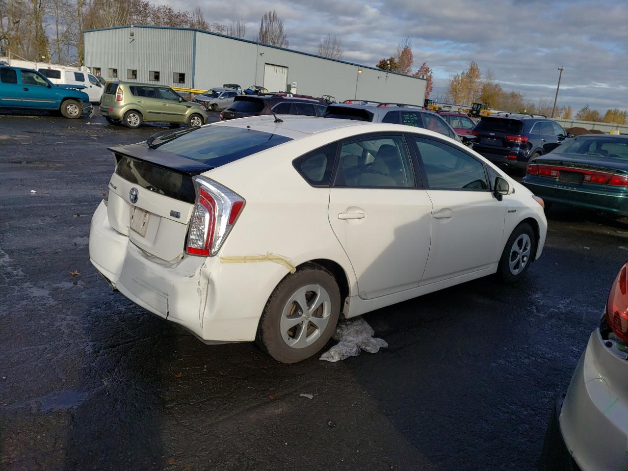 2013 Toyota Prius VIN JTDKN3DU7D1659038 Copart auction photo, rear end damage thumbnail 3