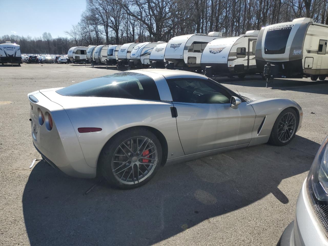 2006 Chevrolet Corvette VIN 1G1YY25U565106855 Copart auction photo, rear end / mechanical damage thumbnail 3