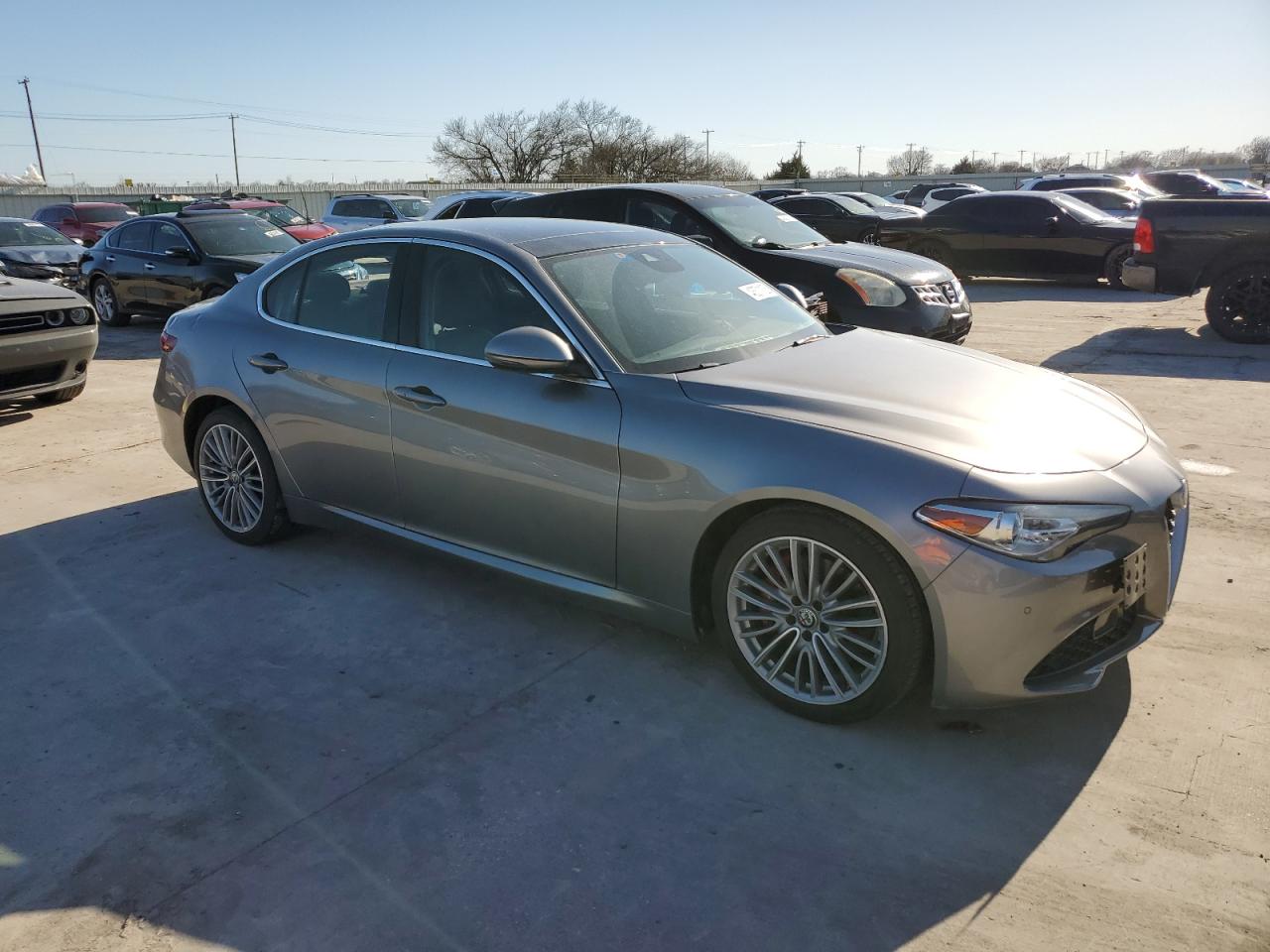 2017 Alfa Romeo Giulia VIN ZARFAECN3H7556176 Copart auction photo, rear end / hail damage thumbnail 4