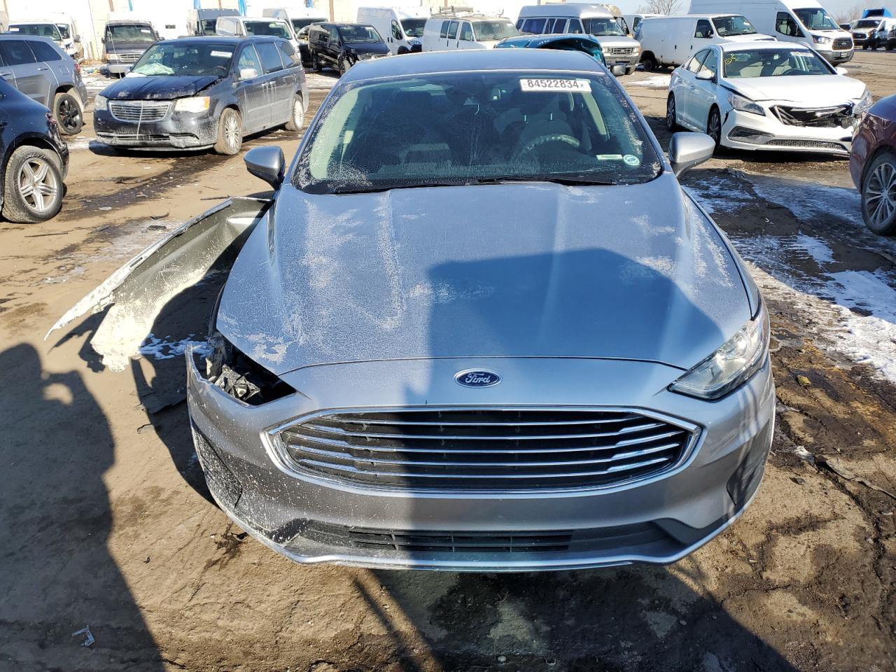 2020 Ford Fusion VIN 3FA6P0T92LR110302 Copart auction photo, front end damage thumbnail 5