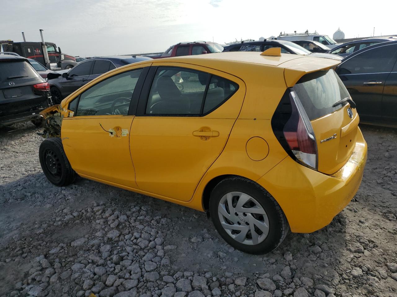 2015 Toyota Prius VIN JTDKDTB38F1093486 Copart auction photo, front end damage thumbnail 2