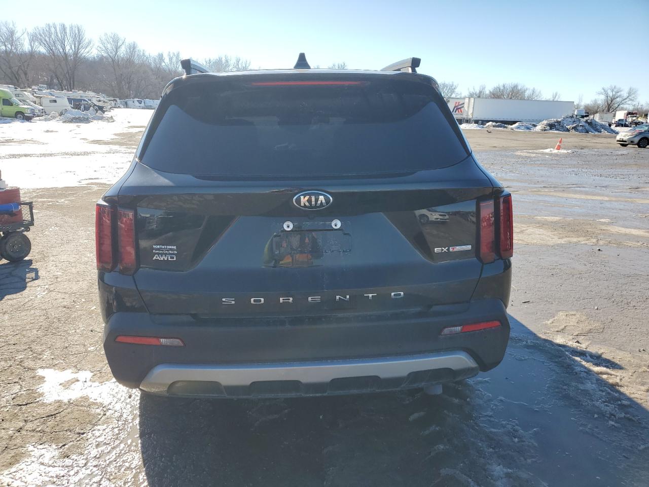 2021 KIA Sorento VIN 5XYRHDLF1MG069450 Copart auction photo, front end / mechanical damage thumbnail 6