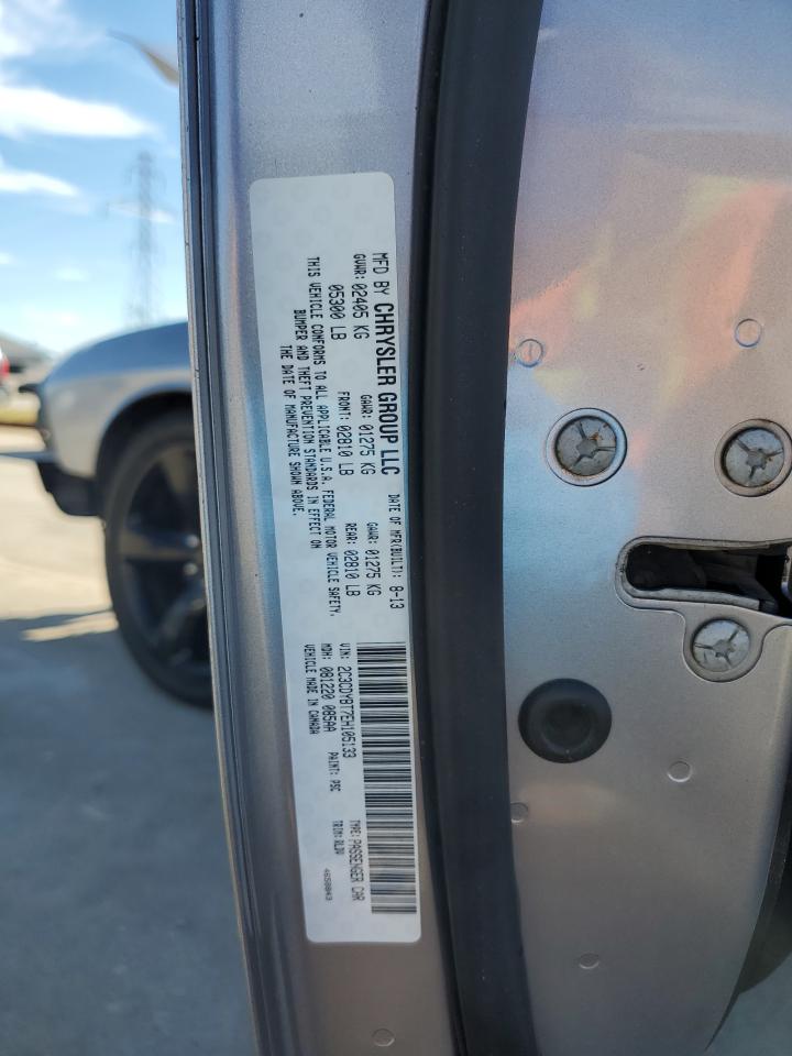2014 Dodge Challenger VIN 2C3CDYBT7EH105133 Copart auction photo, front end / minor dent/scratches damage thumbnail 12