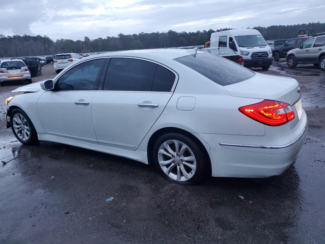 2012 Hyundai Genesis VIN KMHGC4DD7CU207665 Copart auction photo, front end damage thumbnail 2