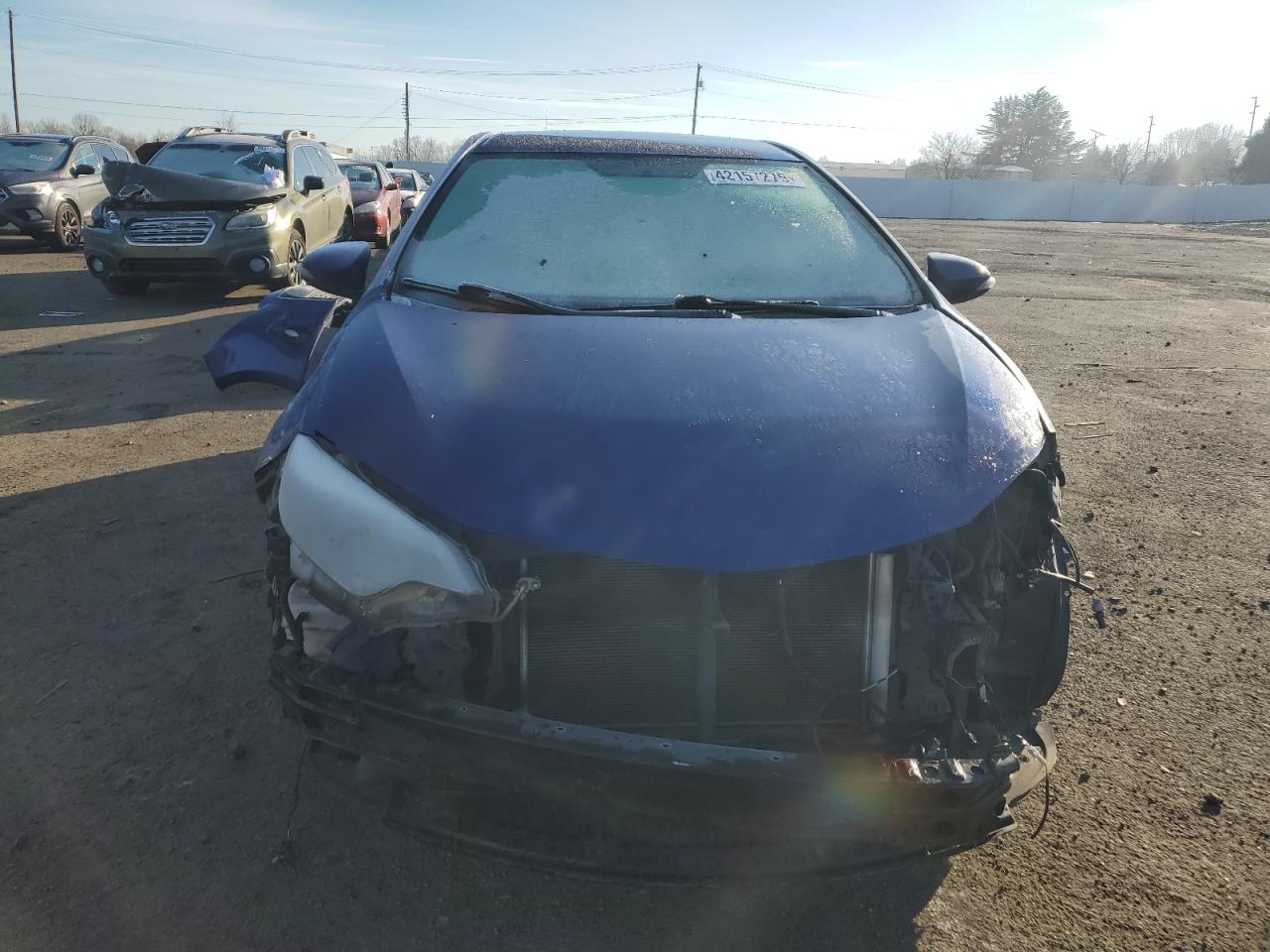 2015 Toyota Corolla VIN 2T1BURHE7FC268317 Copart auction photo, front end damage thumbnail 5