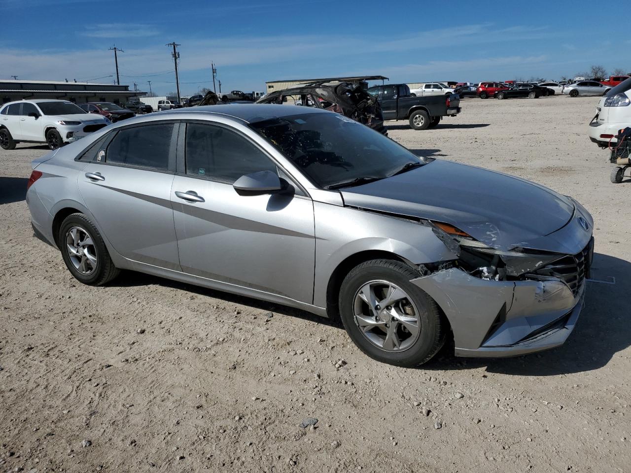 2021 Hyundai Elantra VIN 5NPLL4AG8MH029133 Copart auction photo, front end / minor dent/scratches damage thumbnail 4