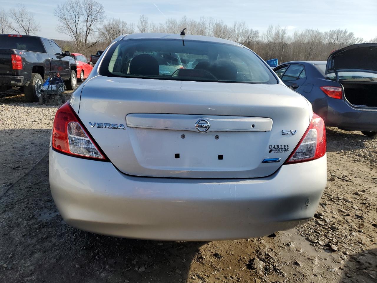 2012 Nissan Versa VIN 3N1CN7APXCL876622 Copart auction photo, front end / side damage thumbnail 6