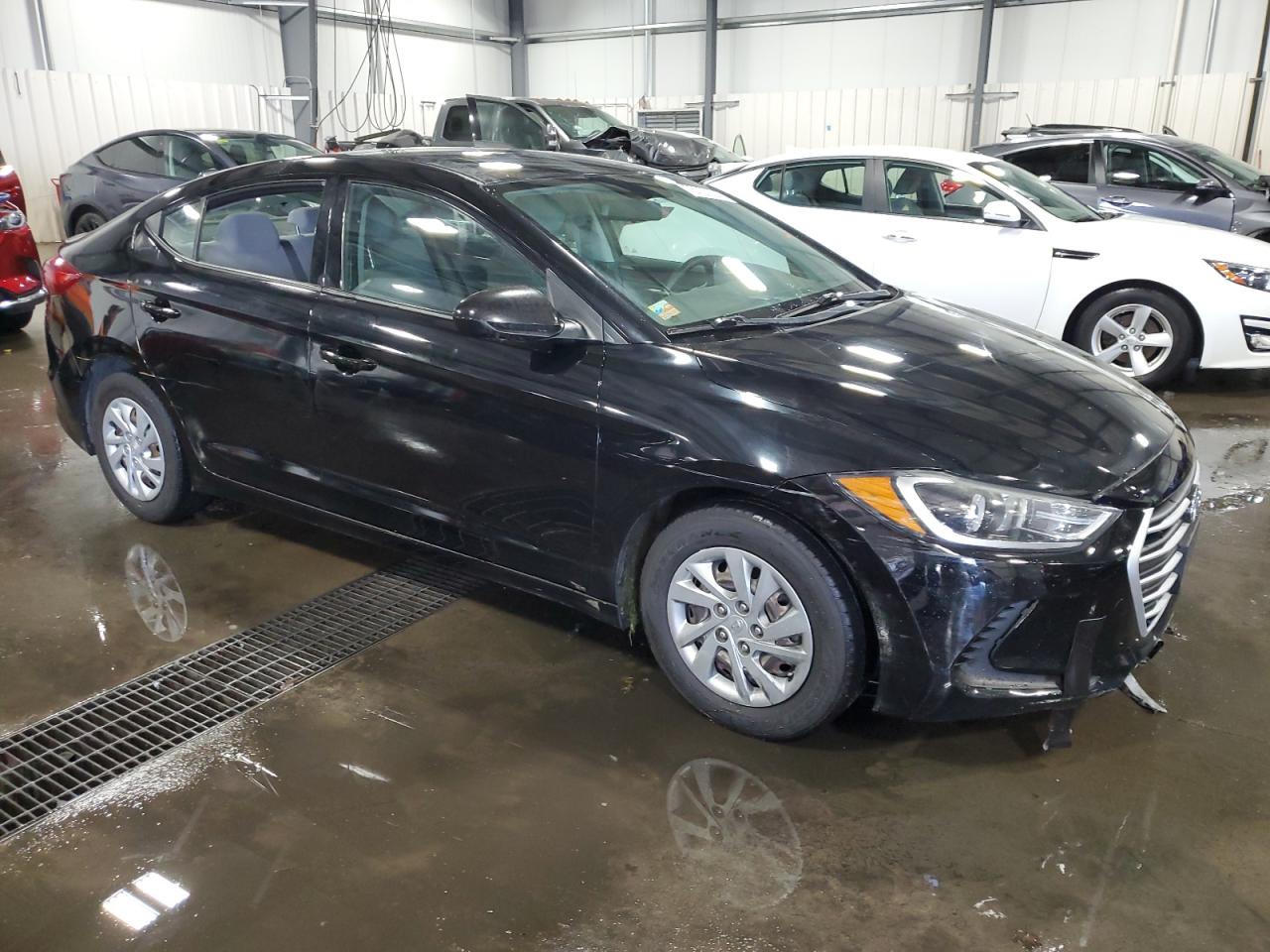 2018 Hyundai Elantra VIN KMHD74LF8JU619861 Copart auction photo, vandalism / front end damage thumbnail 4