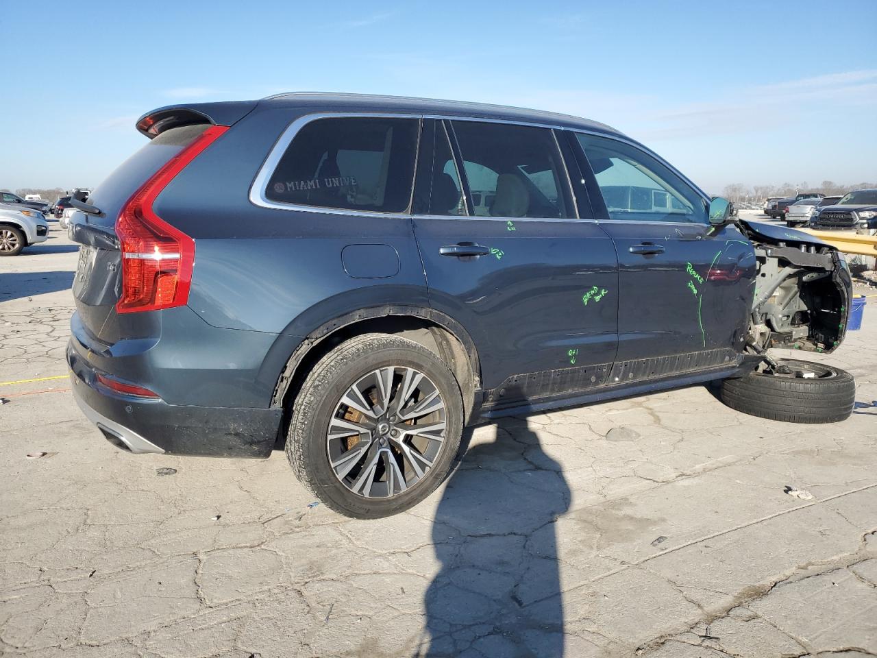 2021 Volvo XC90 VIN YV4A22PK9M1751726 Copart auction photo, front end damage thumbnail 3