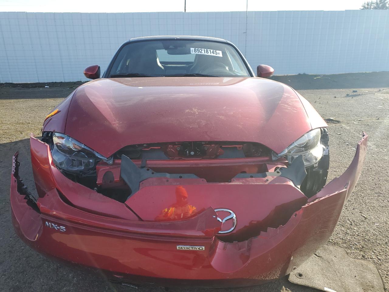 2020 Mazda MX-5 VIN JM1NDAD77L0410693 Copart auction photo, front end / rear end damage thumbnail 5