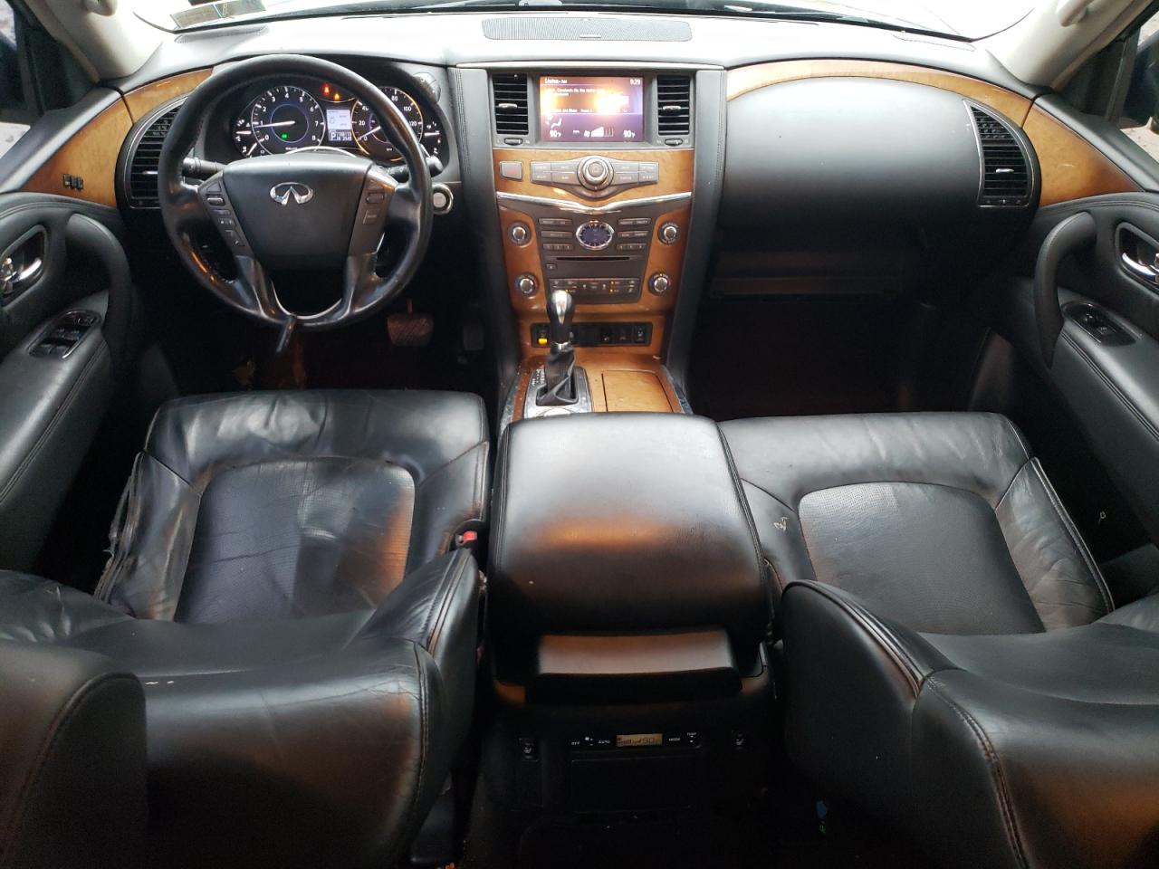 2012 Infiniti QX56 VIN JN8AZ2NE5C9017584 Copart auction photo, front end damage thumbnail 8