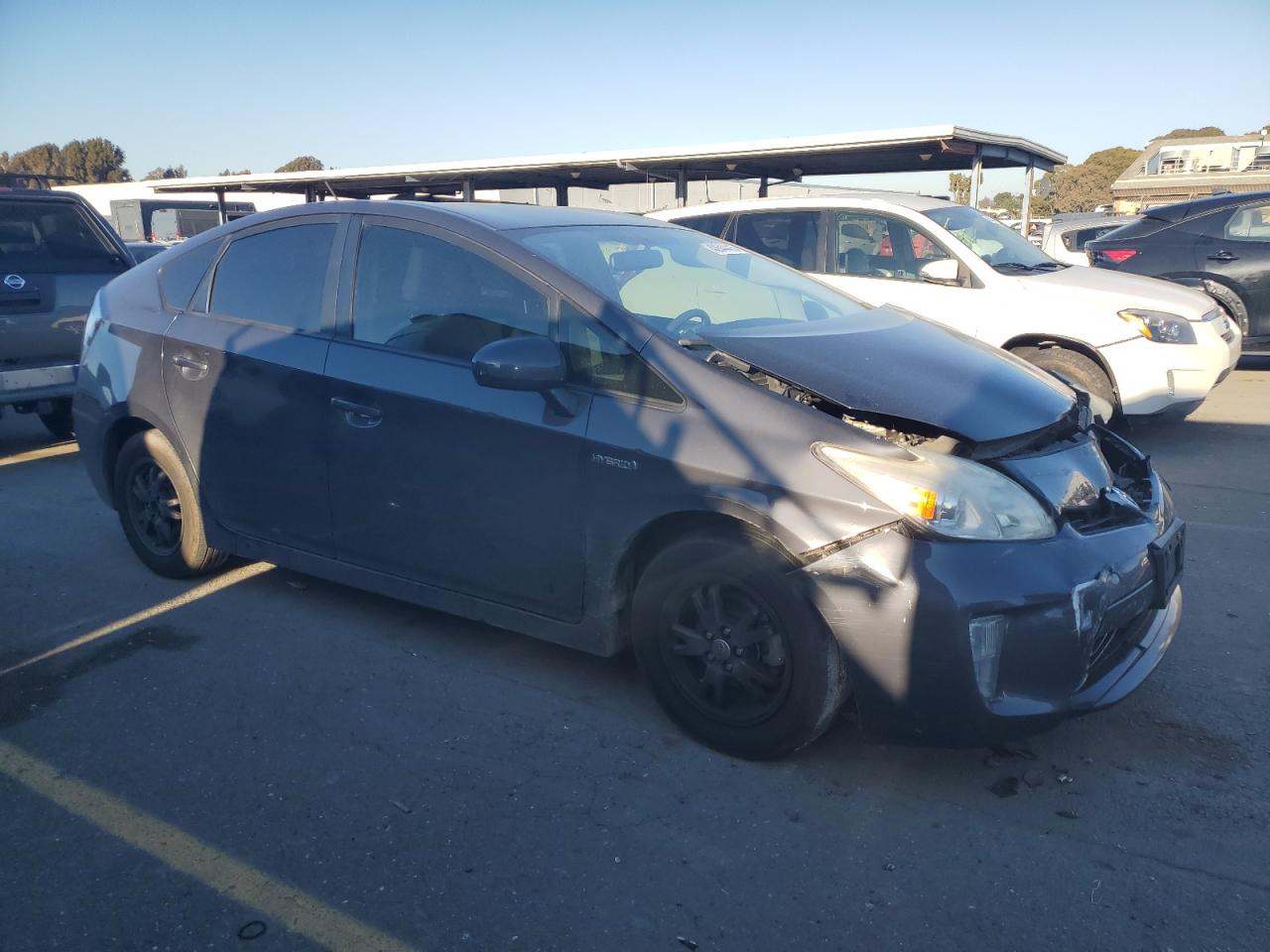 2012 Toyota Prius VIN JTDKN3DU3C1582893 Copart auction photo, front end damage thumbnail 4