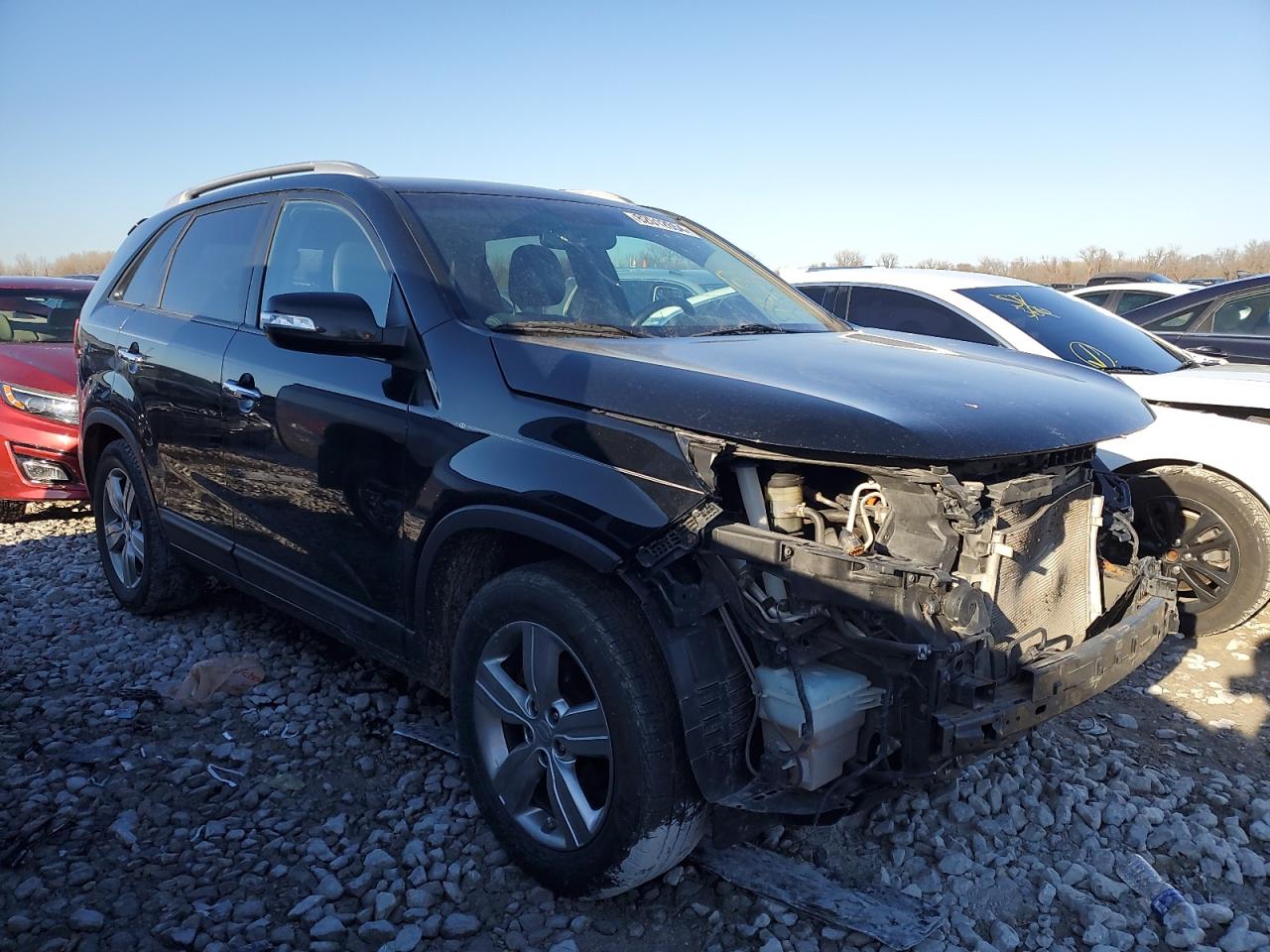 2013 KIA Sorento VIN 5XYKU3A6XDG337843 Copart auction photo, front end damage thumbnail 4