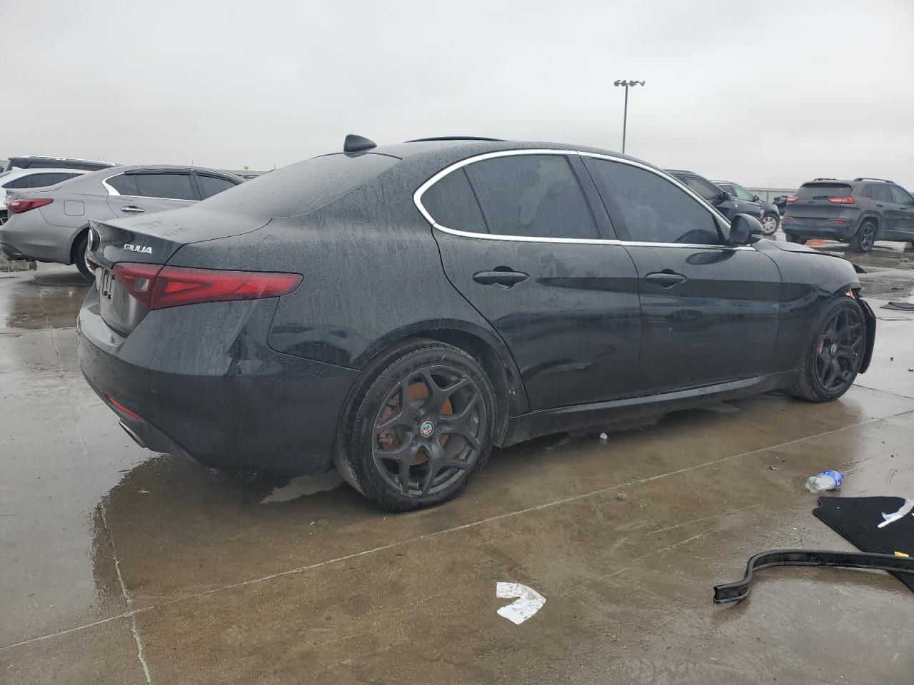 2019 Alfa Romeo Giulia VIN ZARFAMAN1K7621174 Copart auction photo, front end damage thumbnail 3