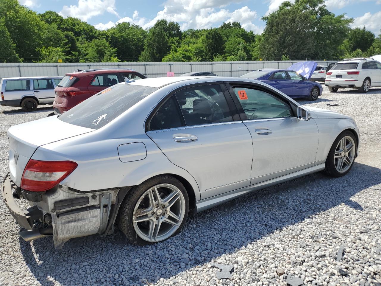 2011 Mercedes-Benz C-klasse VIN WDDGF5EB6BR153507 Copart auction photo, all over damage thumbnail 3