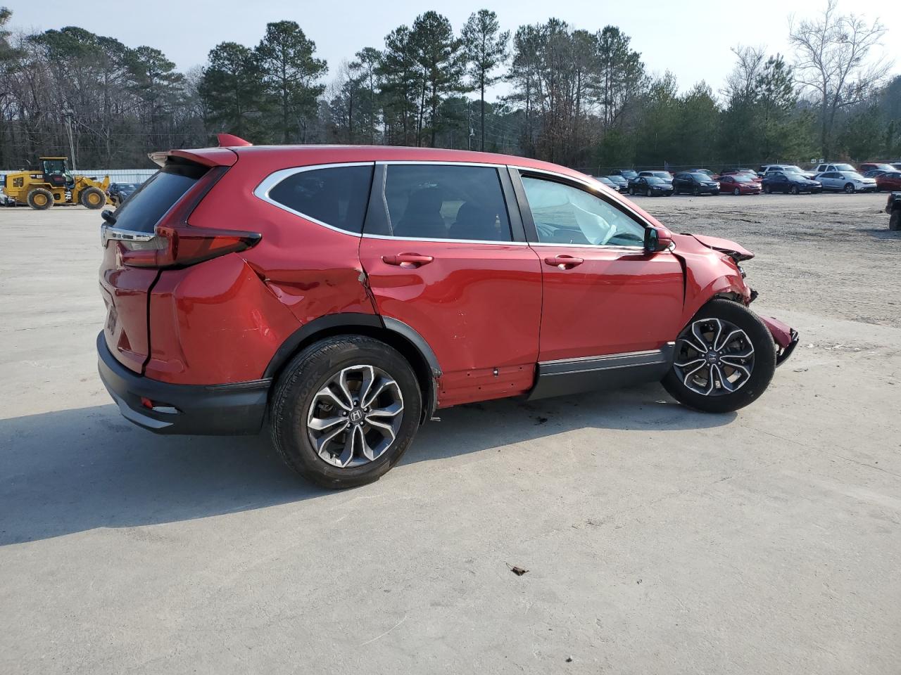 2020 Honda CR-V VIN 2HKRW1H55LH408464 Copart auction photo, front end / side damage thumbnail 3