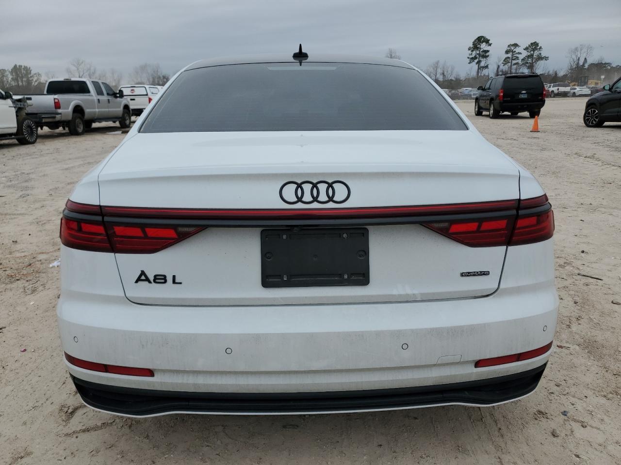2023 Audi A8 VIN WAULDAF8XPN006192 Copart auction photo, side / front end damage thumbnail 6