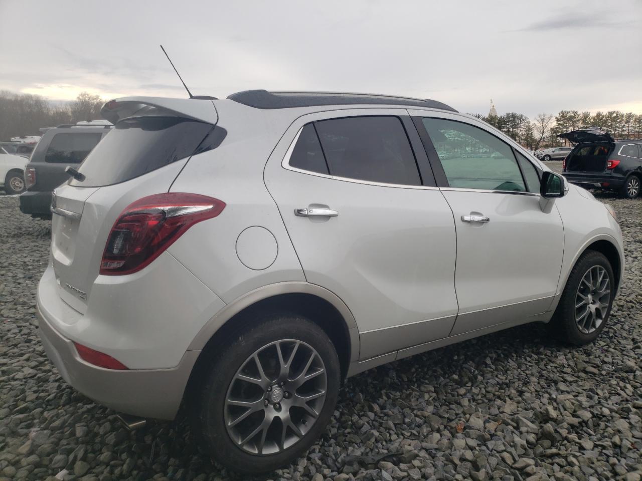 2017 Buick Encore VIN KL4CJ2SB5HB180199 Copart auction photo, front end / side damage thumbnail 3