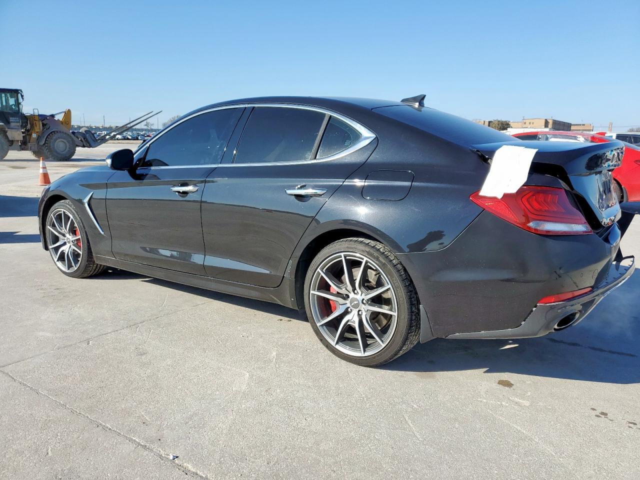2019 Genesis G70 VIN KMTG34LE1KU027824 Copart auction photo, rear end damage thumbnail 2