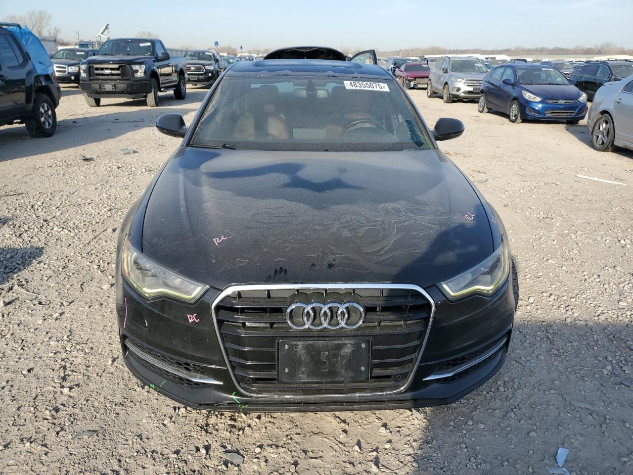 2015 Audi A6 VIN WAUFGAFC9FN002304 Copart auction photo, side damage thumbnail 5