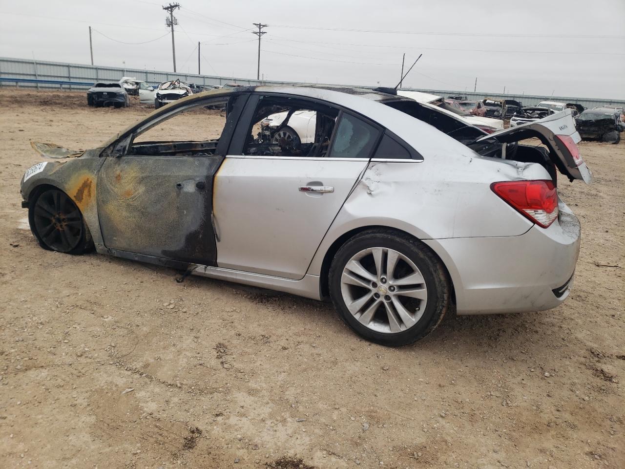 2015 Chevrolet Cruze VIN 1G1PG5SB3F7113102 Copart auction photo, burn damage thumbnail 2