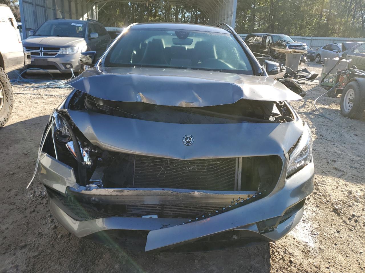 2018 Mercedes-Benz CLA-klasse VIN WDDSJ4EB6JN651960 Copart auction photo, front end damage thumbnail 5