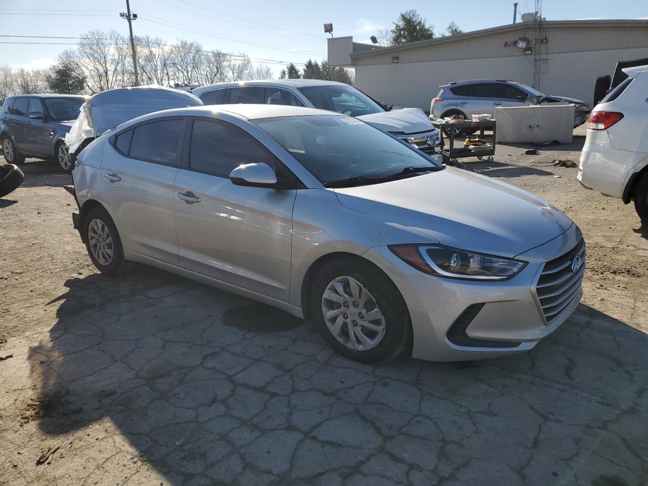 2018 Hyundai Elantra VIN 5NPD74LF7JH400579 Copart auction photo, rear end / undercarriage damage thumbnail 4