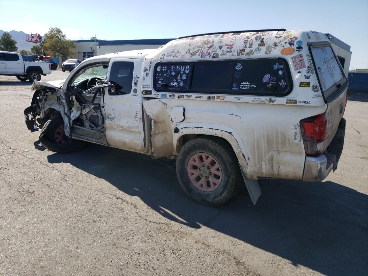 2018 Toyota Tacoma VIN 5TFSZ5ANXJX147909 Copart auction photo, all over damage thumbnail 2