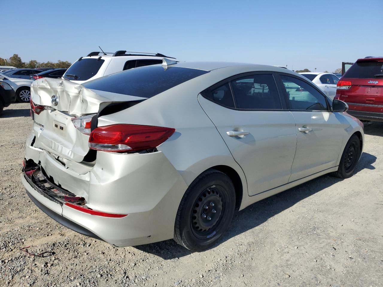 2017 Hyundai Elantra VIN 5NPD74LF2HH202874 Copart auction photo, rear end damage thumbnail 3