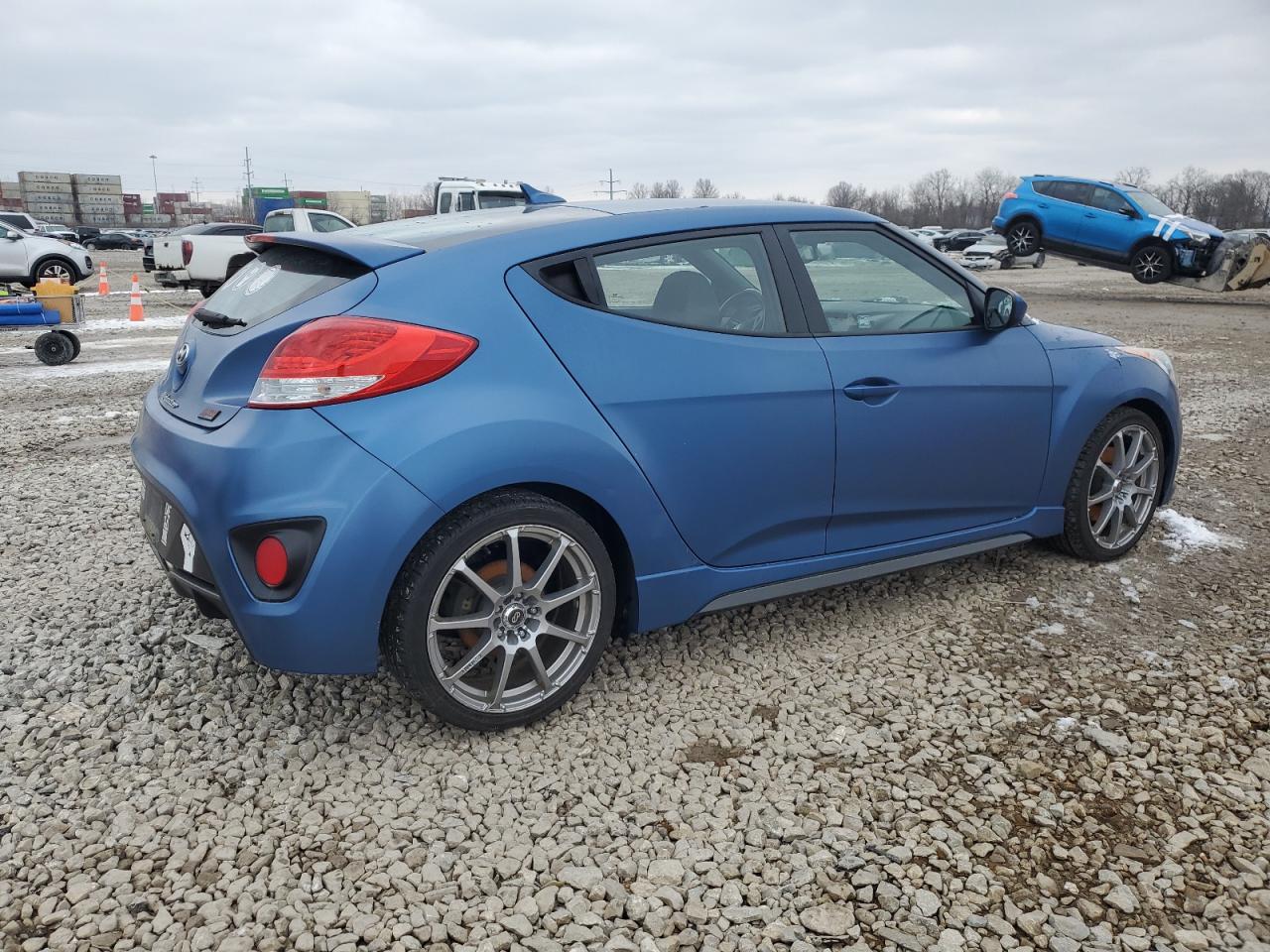 2016 Hyundai Veloster VIN KMHTC6AE5GU264380 Copart auction photo, mechanical damage thumbnail 3