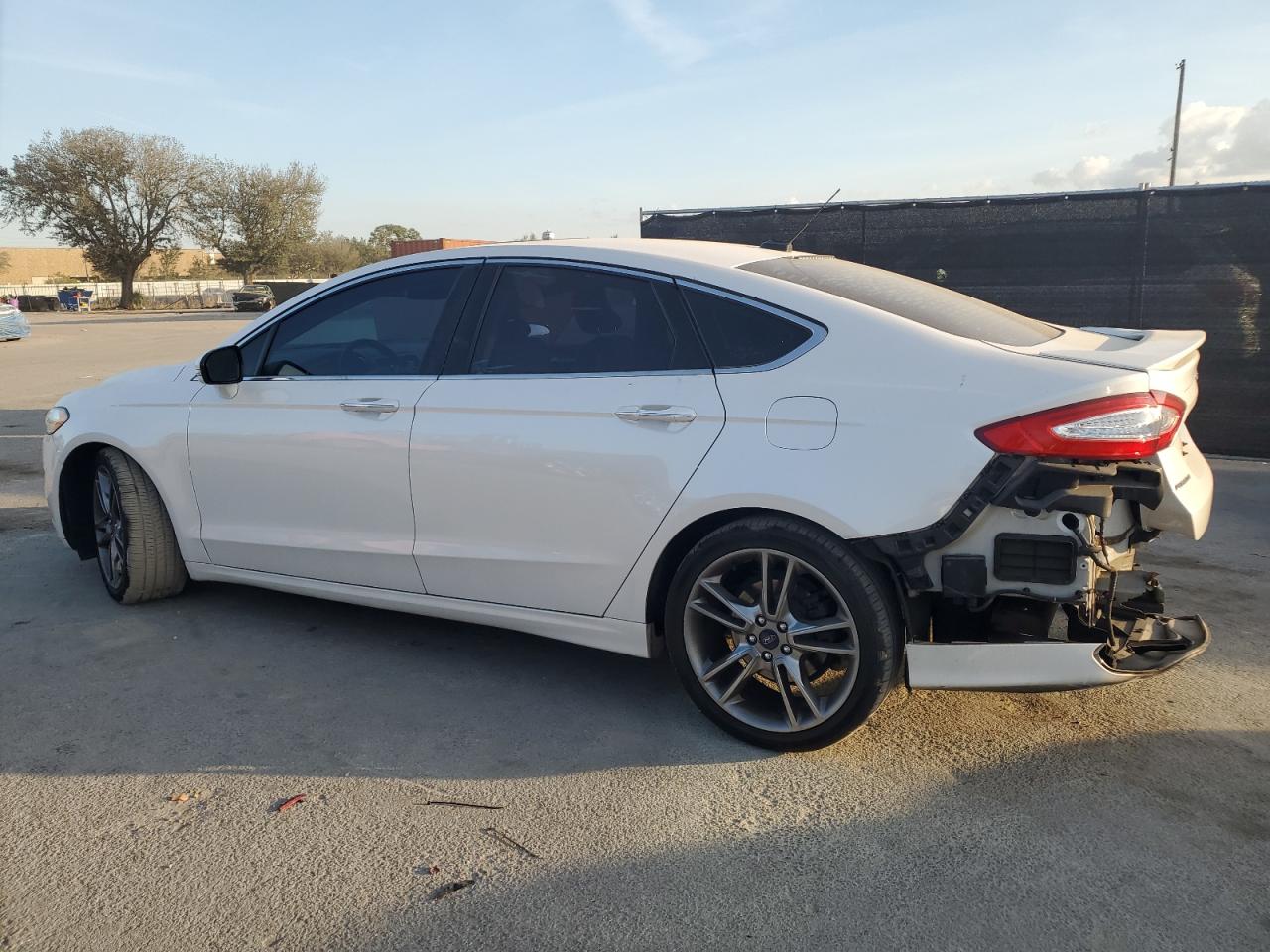 2016 Ford Fusion VIN 3FA6P0K93GR130453 Copart auction photo, rear end damage thumbnail 3