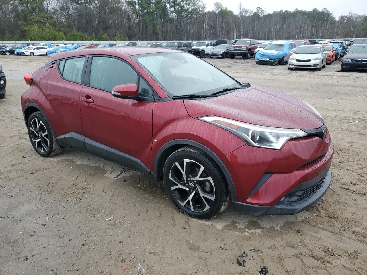2018 Toyota C-HR VIN NMTKHMBXXJR011345 Copart auction photo, side damage thumbnail 4