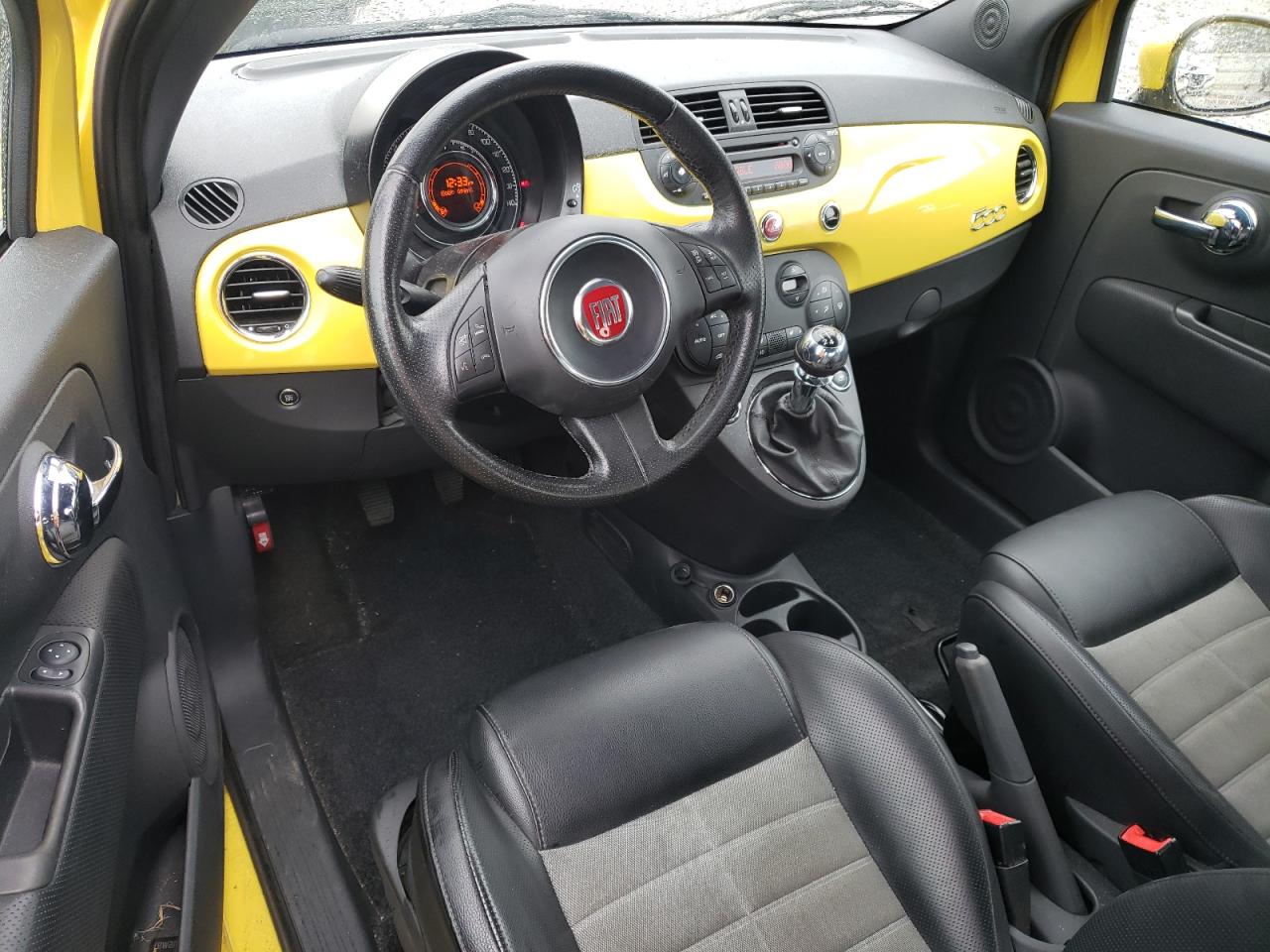 2013 Fiat 500 VIN 3C3CFFBR3DT575328 Copart auction photo, rear end / front end damage thumbnail 8