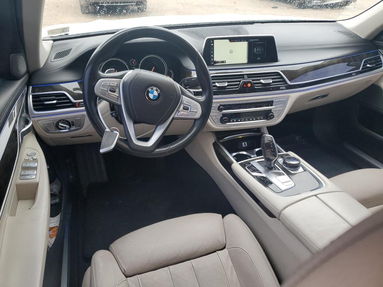 2016 BMW 7er VIN WBA7E2C52GG738755 Copart auction photo, front end / side damage thumbnail 8