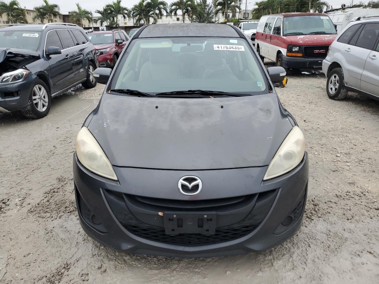 2014 Mazda 5 VIN JM1CW2BL5E0168240 Copart auction photo, side / front end damage thumbnail 5