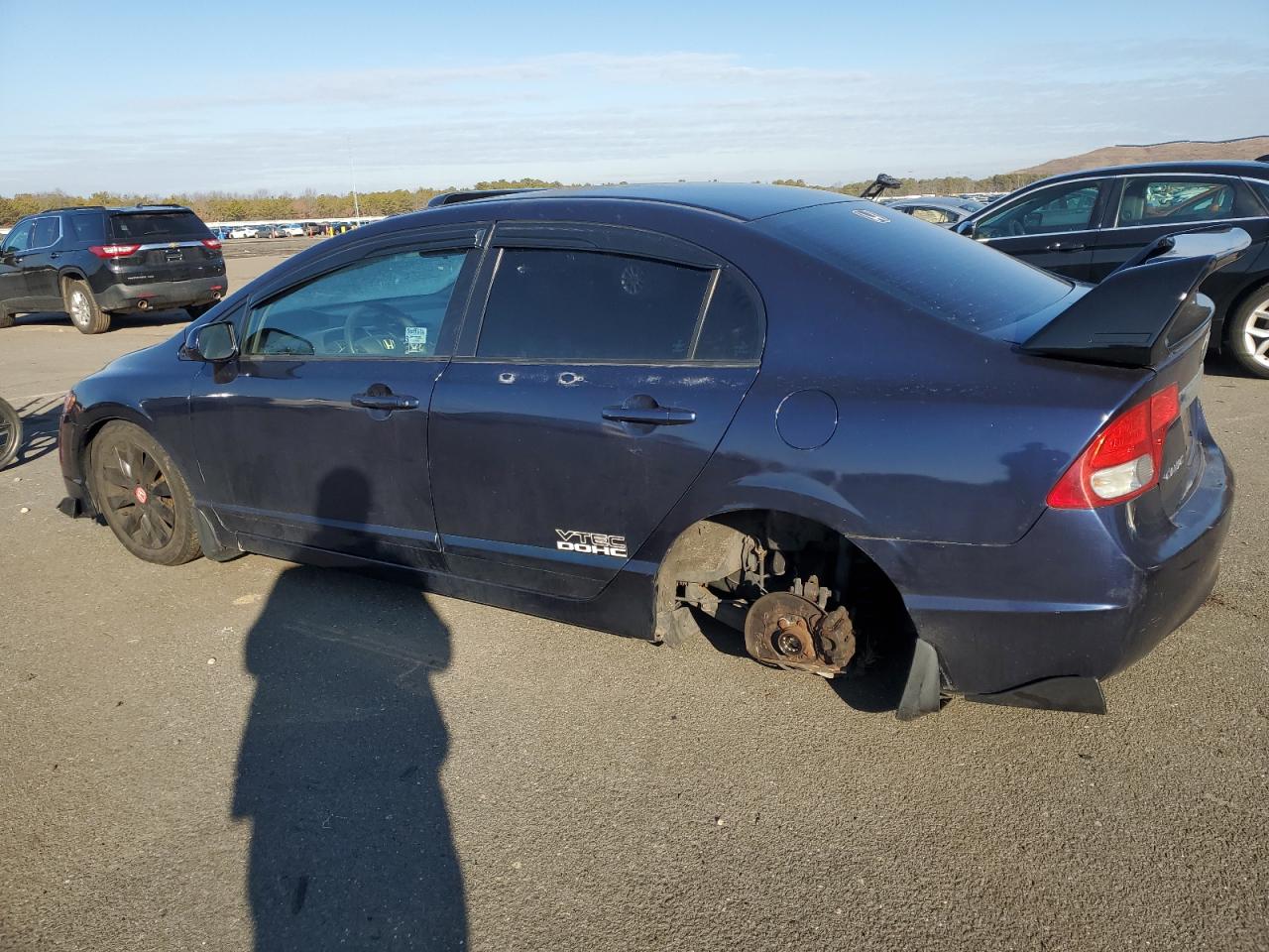 2009 Honda Civic VIN 2HGFA16839H511867 Copart auction photo, side / rear end damage thumbnail 2