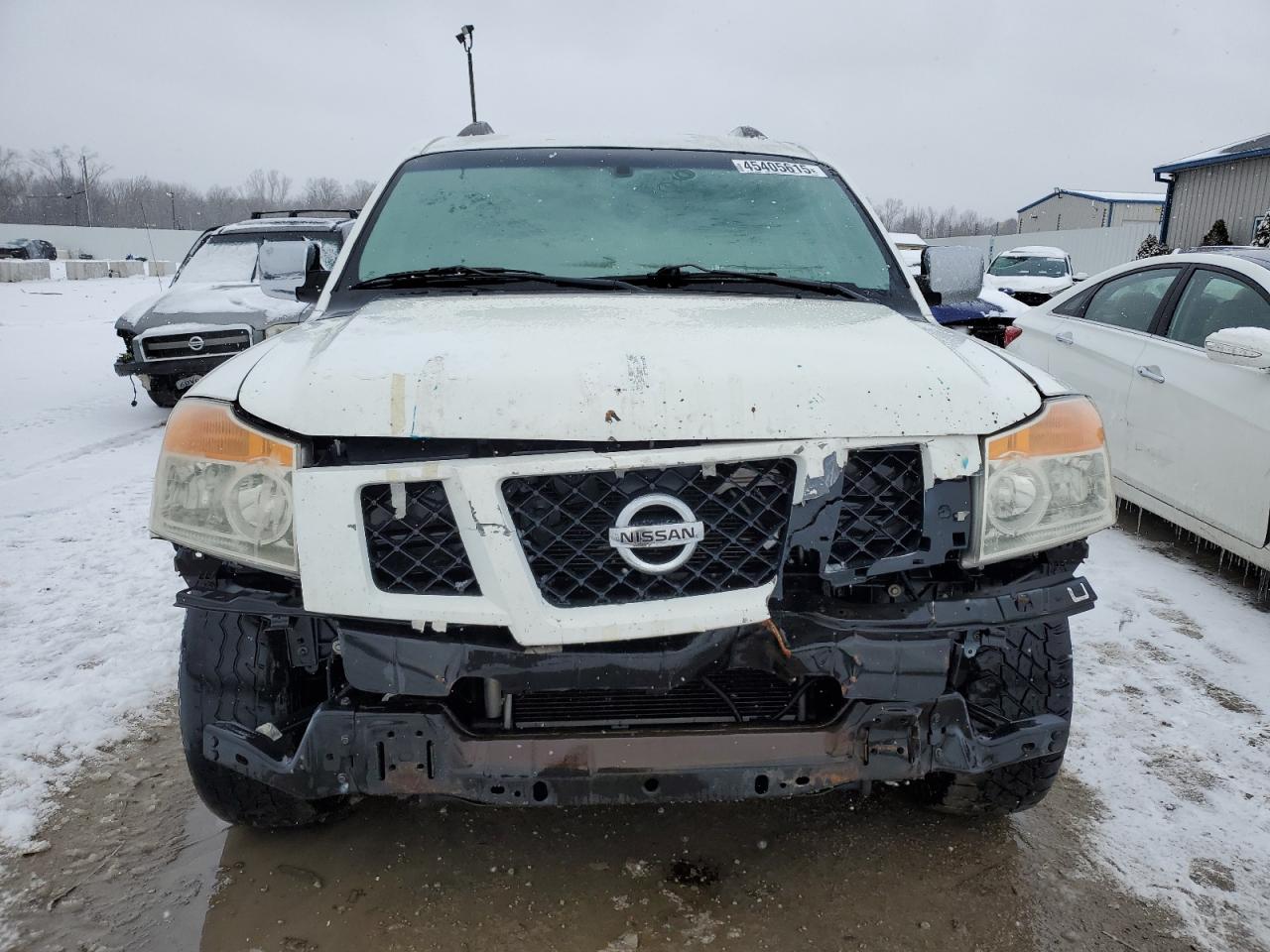 2010 Nissan Armada VIN 5N1BA0ND8AN619172 Copart auction photo, front end / side damage thumbnail 5