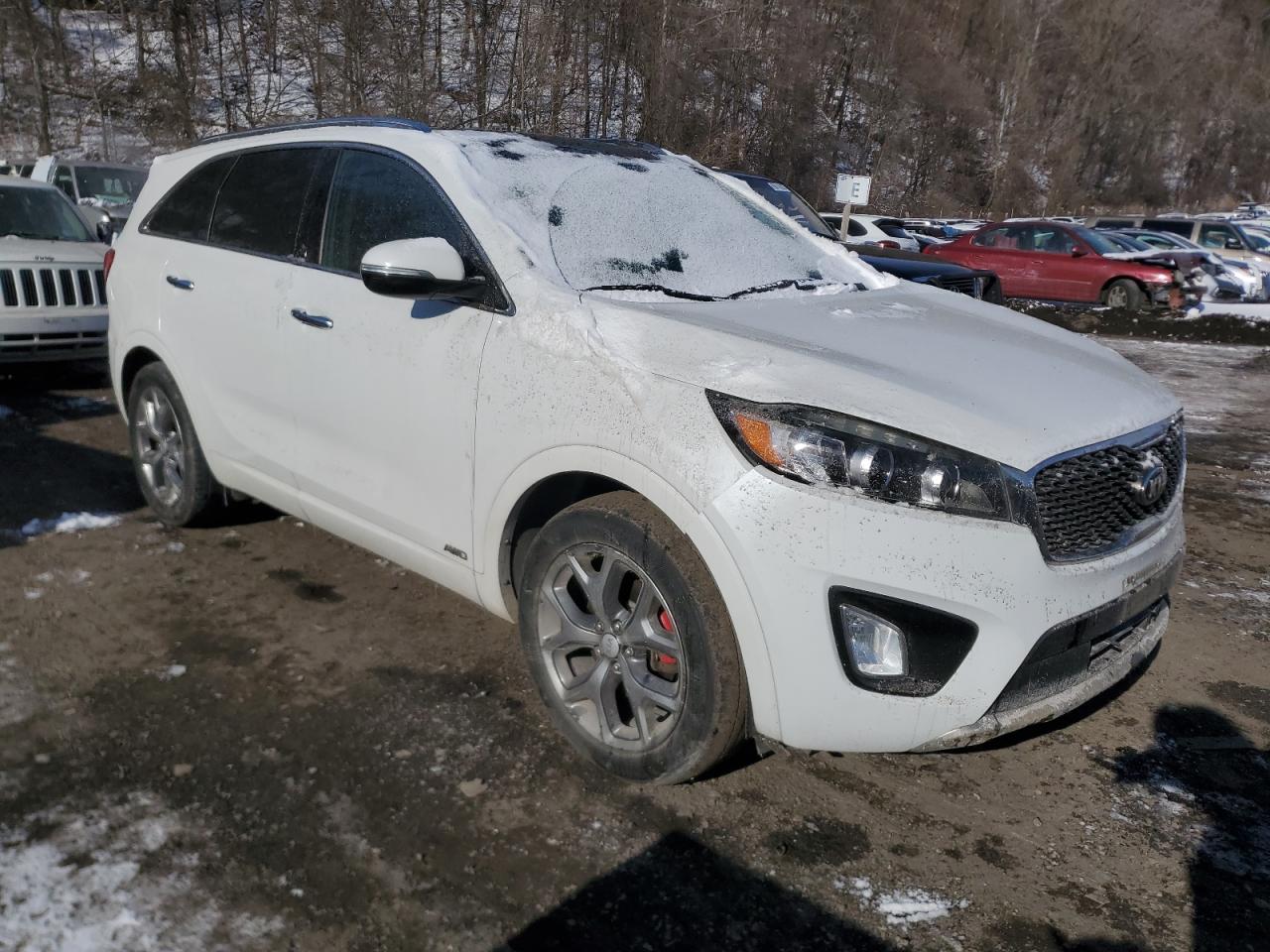 2018 KIA Sorento VIN 5XYPKDA50JG362982 Copart auction photo, side / rear end damage thumbnail 4