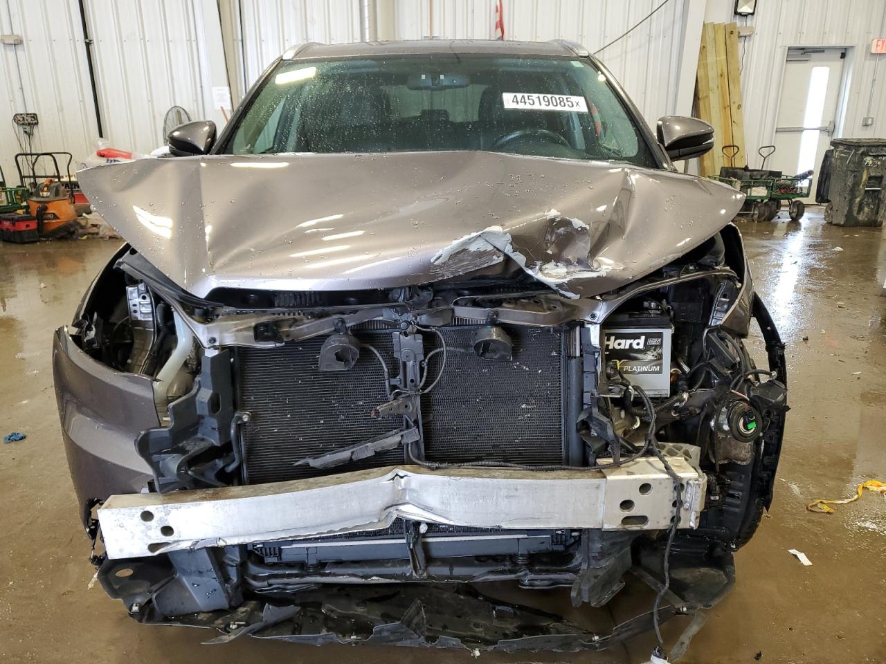 2016 Toyota Highlander VIN 5TDJKRFH9GS305844 Copart auction photo, front end damage thumbnail 5