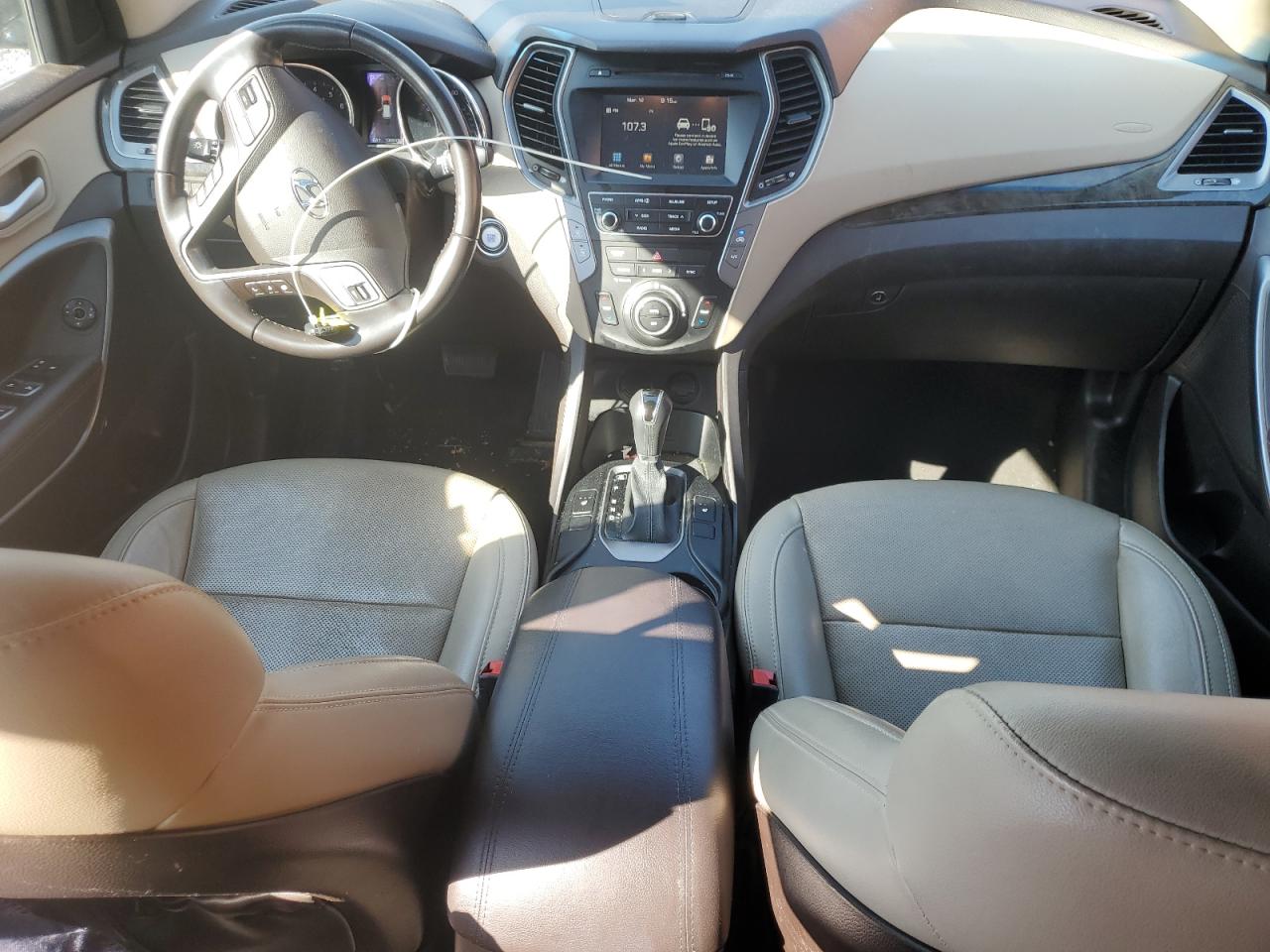 2017 Hyundai Santa Fe VIN 5NMZU3LB8HH022348 Copart auction photo, front end damage thumbnail 8