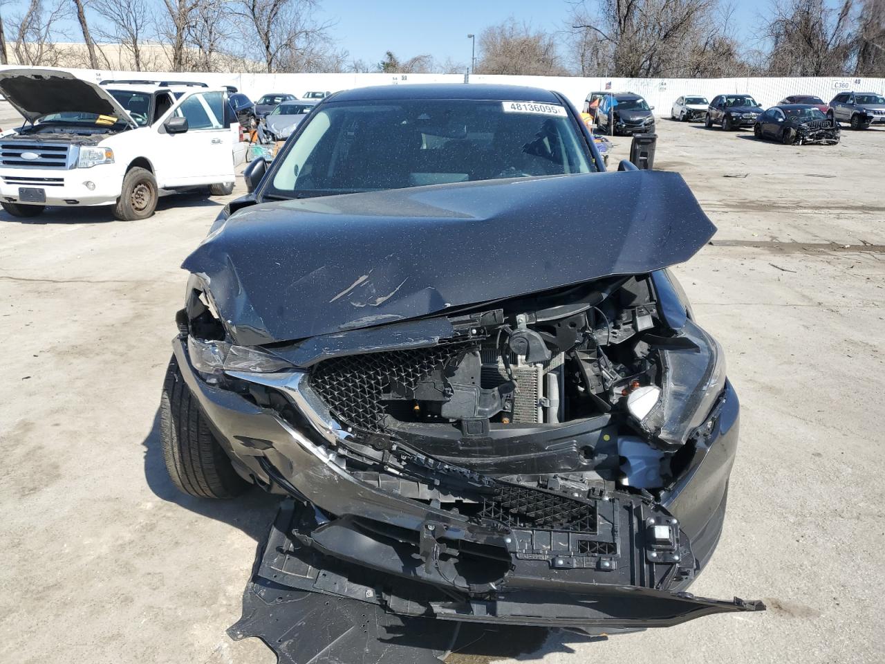2021 Mazda CX-5 VIN JM3KFBCM7M0325971 Copart auction photo, front end damage thumbnail 5
