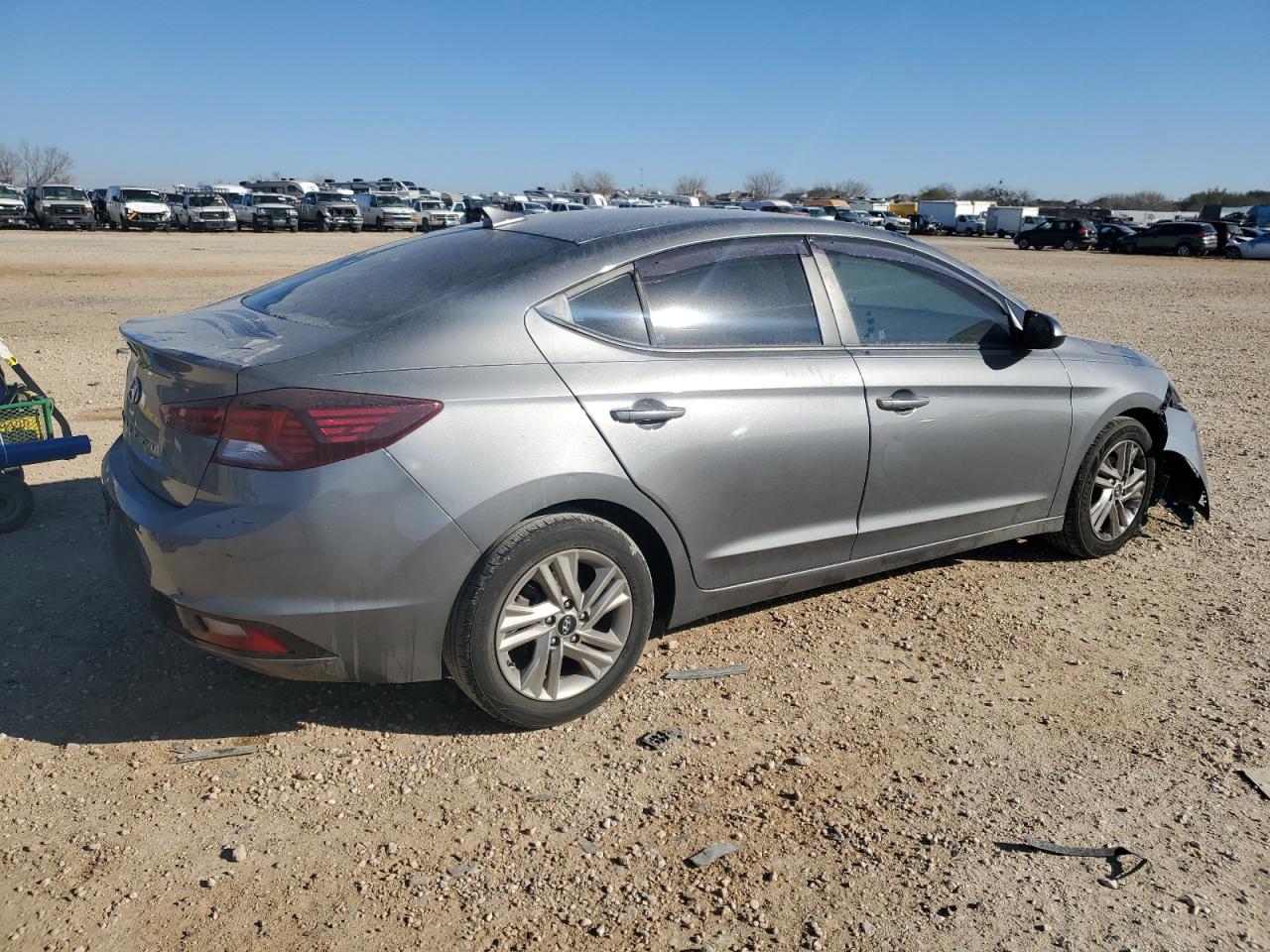2020 Hyundai Elantra VIN 5NPD84LF0LH499780 Copart auction photo, vandalism damage thumbnail 3
