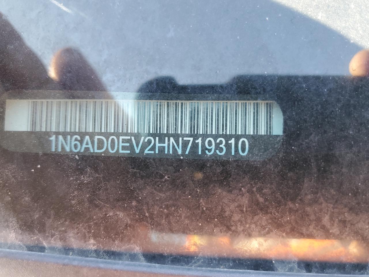 2017 Nissan Navara (Frontier) VIN 1N6AD0EV2HN719310 Copart auction photo, side / front end damage thumbnail 12
