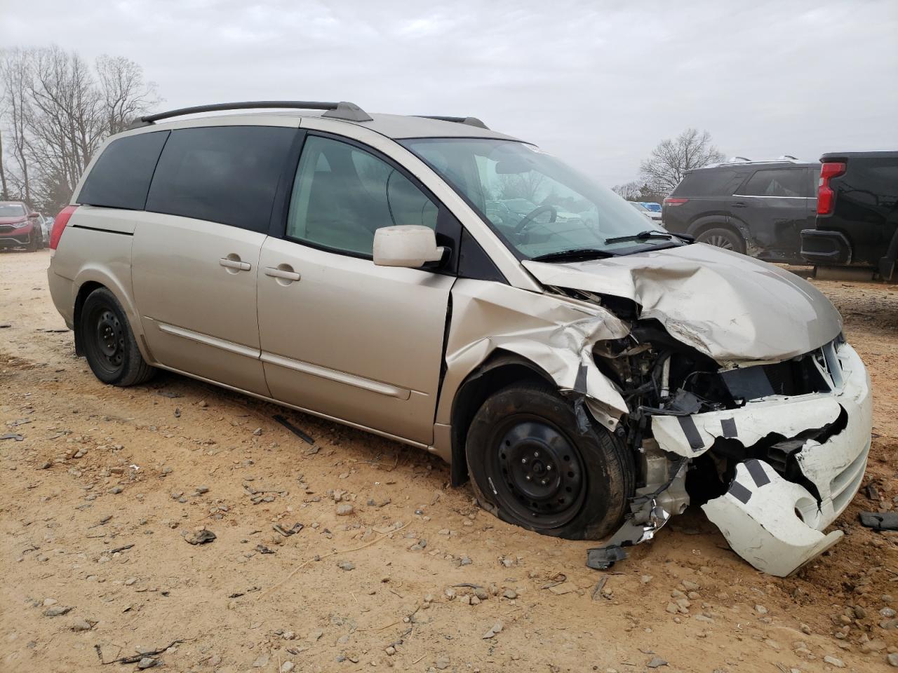 2005 Nissan Quest VIN 5N1BV28U95N100939 Copart auction photo, front end / rear end damage thumbnail 4