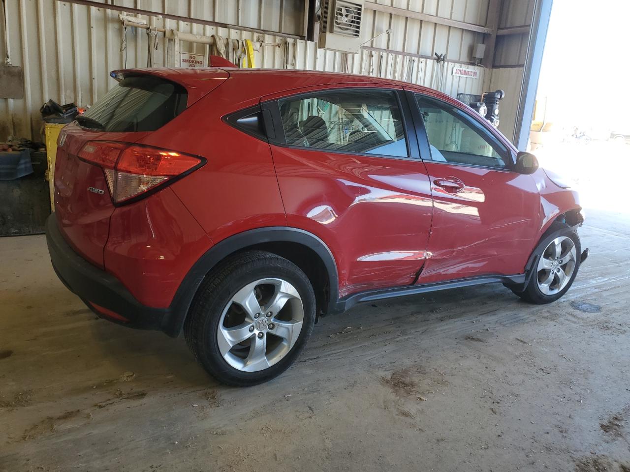 2018 Honda HR-V VIN 3CZRU6H37JG703616 Copart auction photo, front end / hail damage thumbnail 3