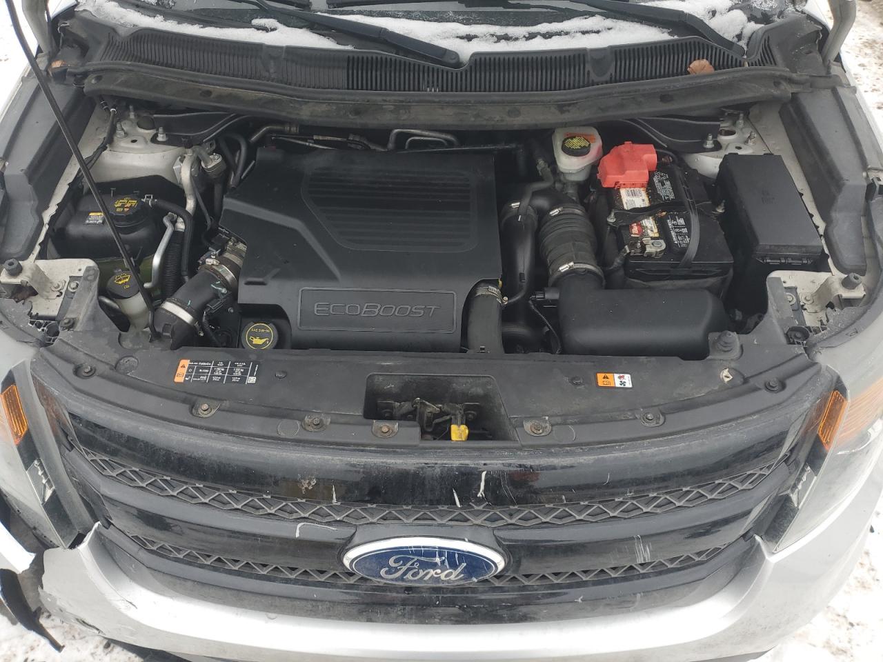 2015 Ford Explorer VIN 1FM5K8GTXFGC35497 Copart auction photo, front end / side damage thumbnail 12